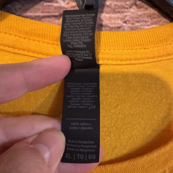 Midwestern State Women's XL Basketball T-Shirt SS Yellow Mustangs NCAA AAU Logo - Picture 4 of 7